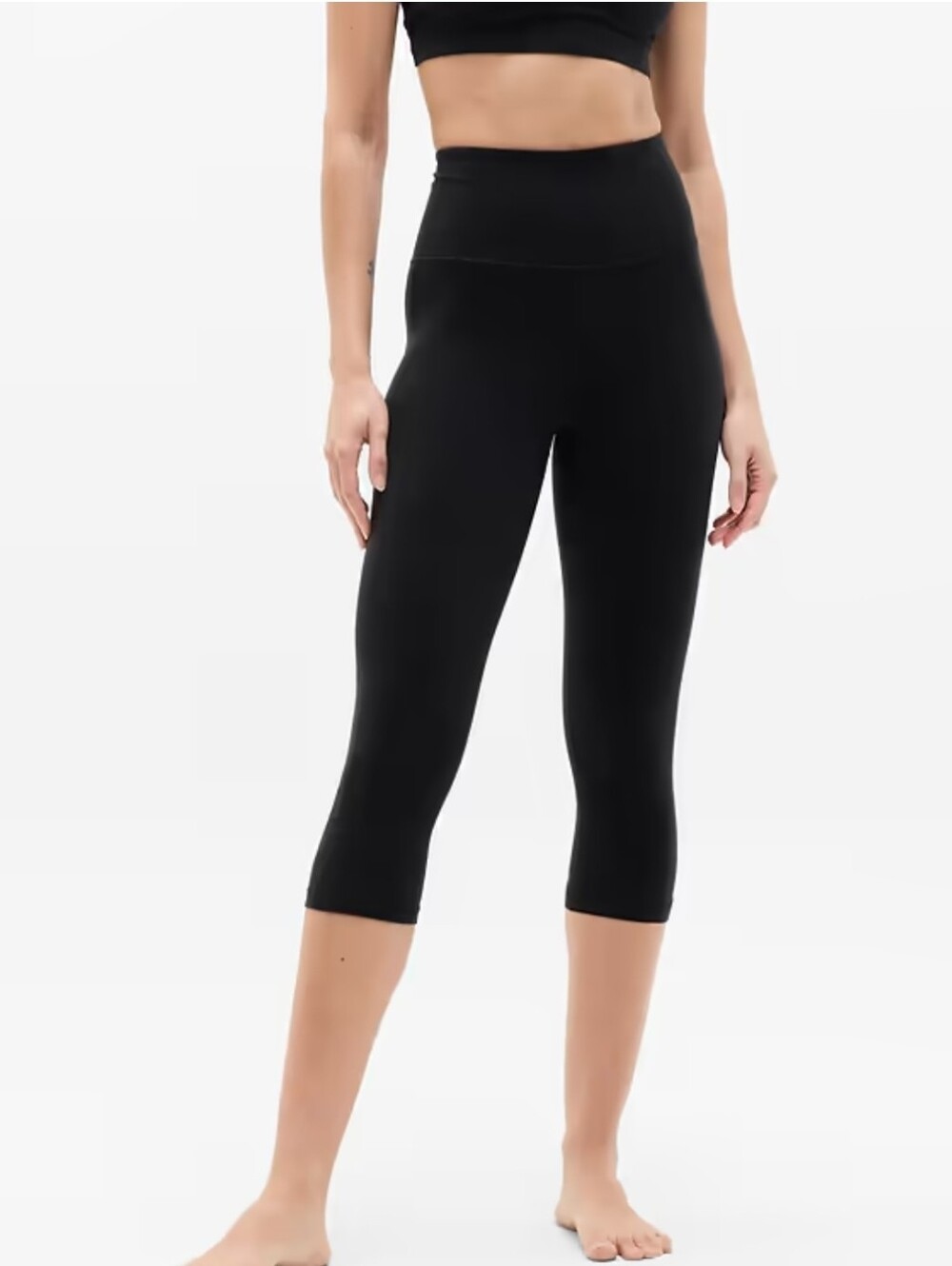 Athleta Elation Capri Pants Black L